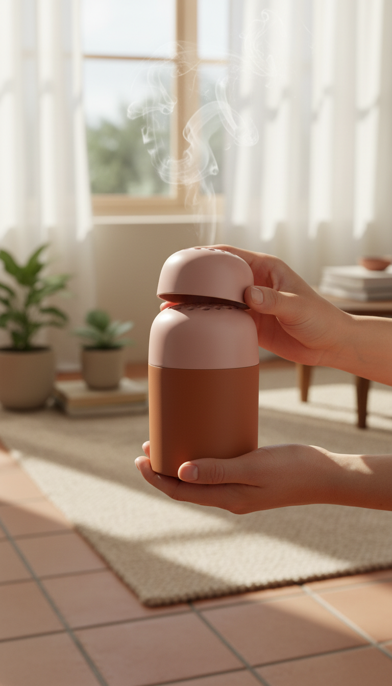Ceramic Aroma Diffuser in use